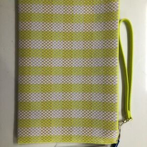 Rothy's Yellow and Gray Checkered Clutch